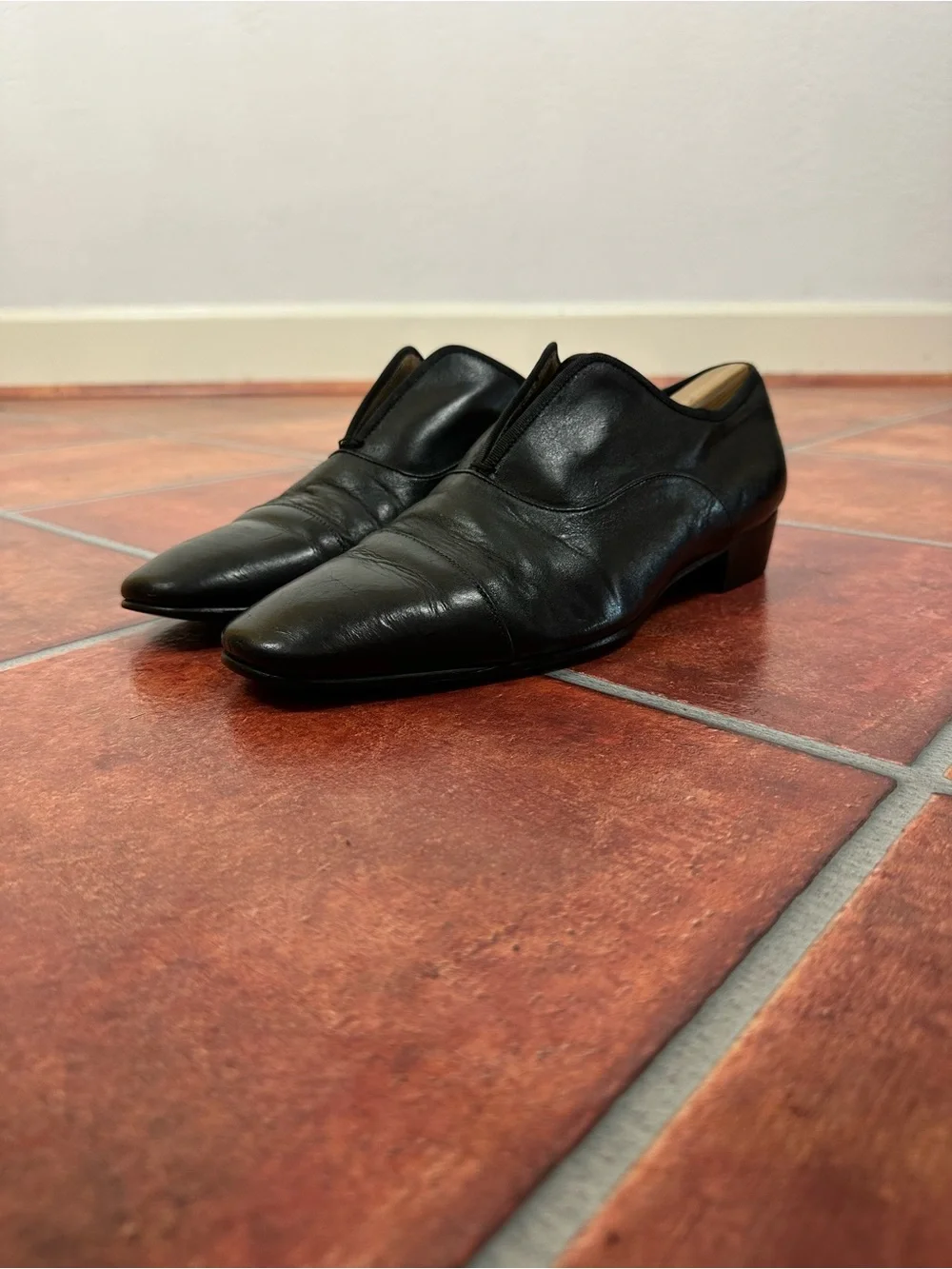 Christian Louboutin Alpha Male II Oxford Shoes in Black Calf Leather